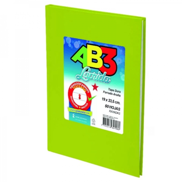 cuaderno-laprida-ab3-50-hojas-rayado-verde-manzana-libreria-mendoza-casa-segal