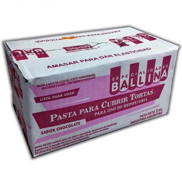 Pasta para cubrir por 3kg chocolate en Mendoza.