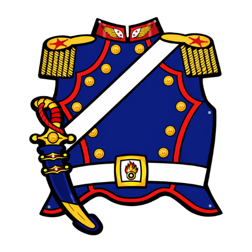 pechera granadero carton disfraz acto escolar