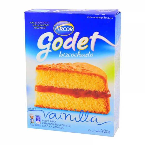 Godet Bizcochuelo Vainilla Por 480Gr.