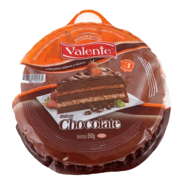 Valente bizcochuelo chocolate redondo Valente bizcochuelo chocolate redondo por 550gr en Mendoza