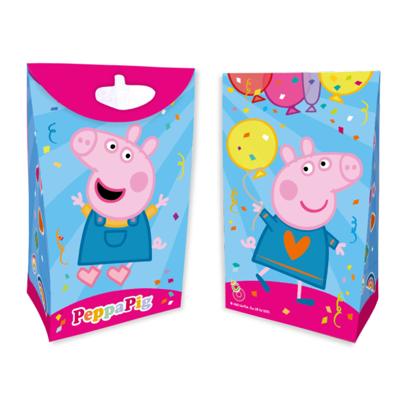 bolsa papel cierre peppa pig