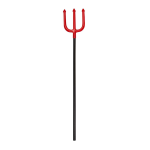 Tridente grande para disfraz STASIO rojo y negro
