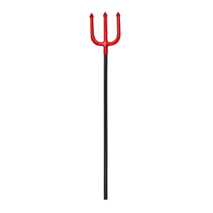 Tridente grande para disfraz STASIO rojo y negro