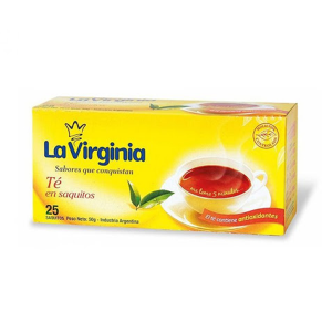 LA VIRGINIA TÉ SAQUITOS x 25u