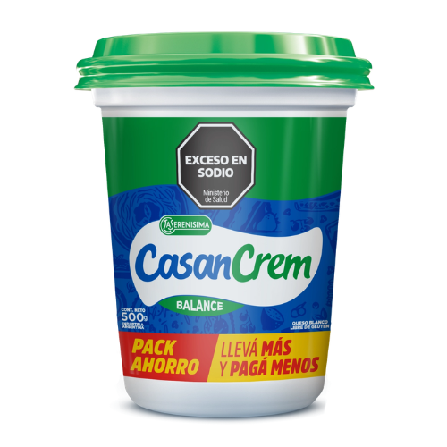 queso casancrem light 500g pote