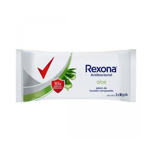 JABÓN REXONA ANTIBACTERIAL ALOE 3u 90gr