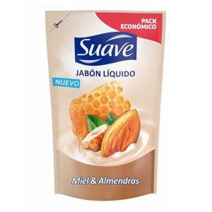 JABÓN LÍQUIDO 220ml MIEL Y ALMENDRAS SUAVE