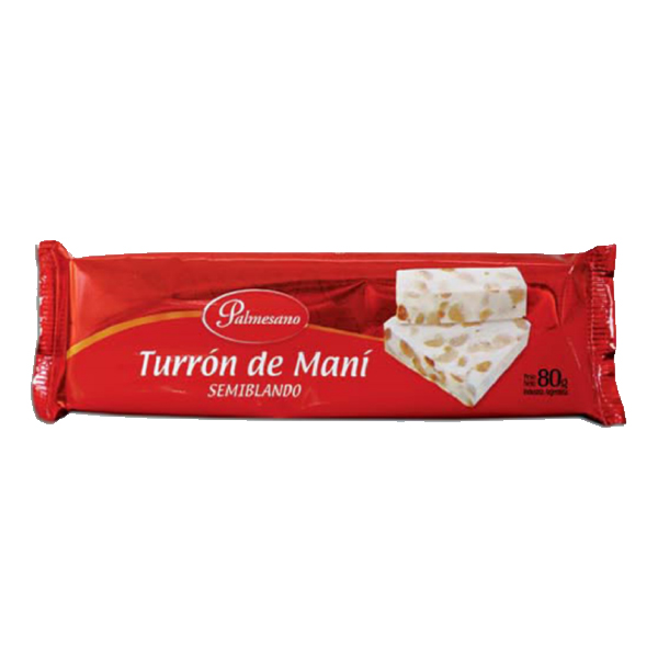 TURRÓN MANÍ PALMESANO 80g
