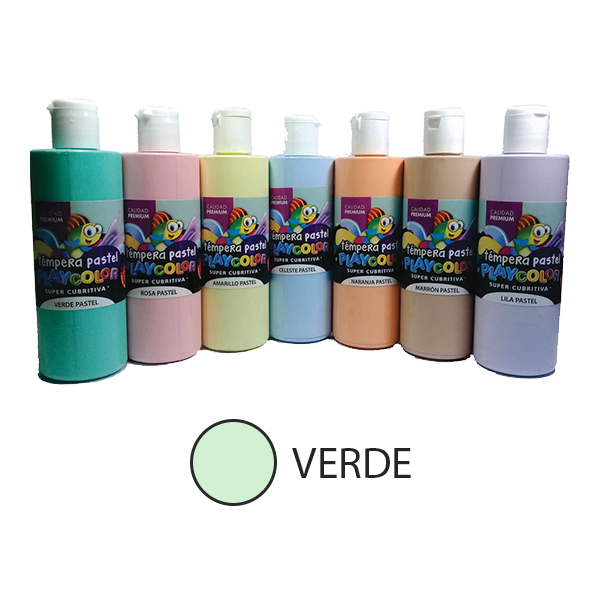 play-color-pomo-250-tempera-color-pastel-verde-ofertas-libreria-casa-segal-mendoza