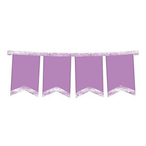 BANDERÍN POLIPAPEL PASTEL VIOLETA x 1u