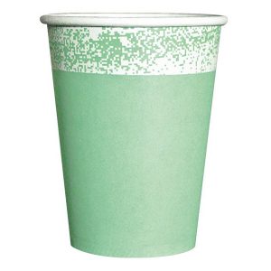 VASO POLIPAPEL PASTEL VERDE x 8u