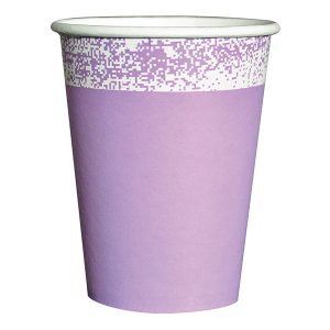VASO POLIPAPEL PASTEL VIOLETA x 8u