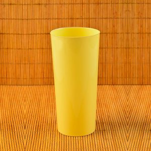 VASO TRAGO LARGO AMARILLO PASTEL PP x 1u