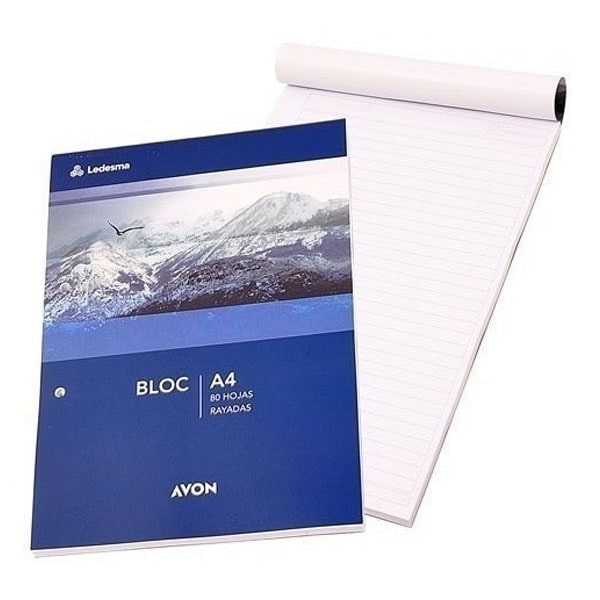 AVON BLOC A4 80 HOJAS RAYADAS