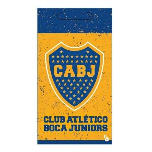 bolsita sorpresa Boca Juniors azul y oro con escudo