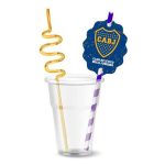 sorbetes Boca Juniors con escudo azul y oro