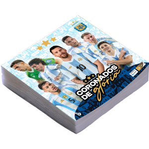 servilletas AFA con escudo y colores patrios