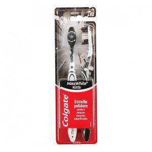 COLGATE CEPILLO 2X1 MAX WHITE CARBÓN