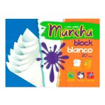 Block de dibujo blanco N°5 Mancha Luma 20 hojas
