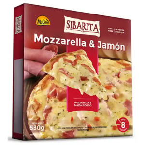 pizza Sibarita jamón y queso 530g