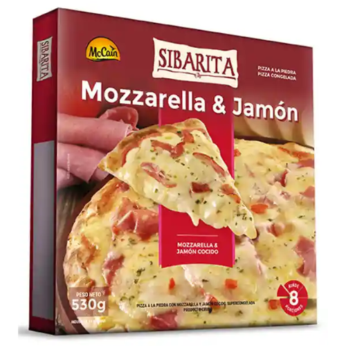 pizza Sibarita jamón y queso 530g