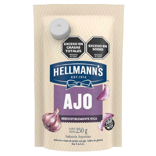 Hellmanns Ajo Aderezo Hellmann's sabor ajo 250g