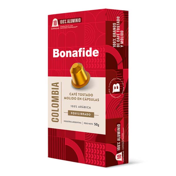 Bonafide Colombia cápsulas Nespresso