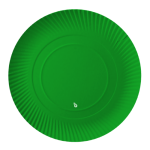 plato verde descartable chico pack x8