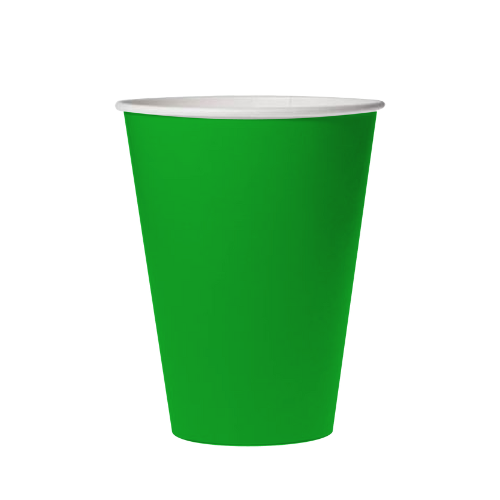 vaso verde descartable pack x8