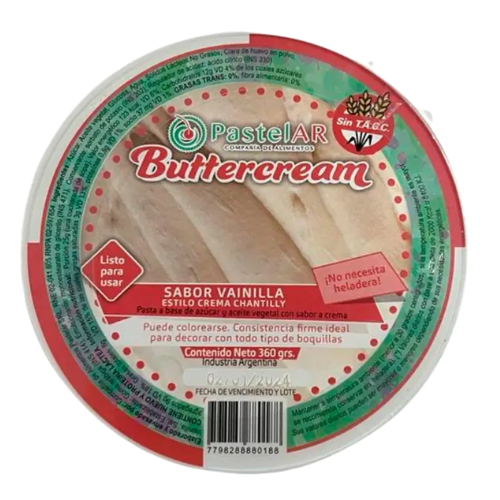 Buttercream Chantilly 360g en Casa Segal