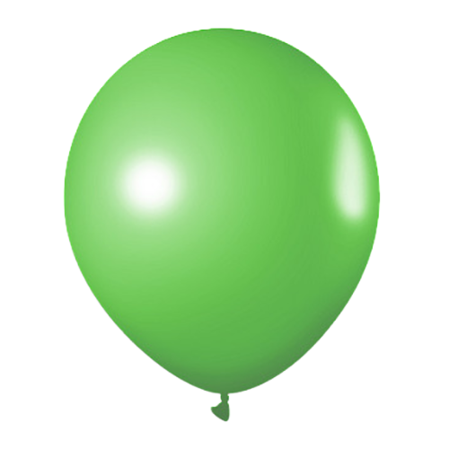 Globo Tuky verde claro 9 pulgadas x25 unidades