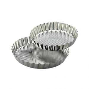 tartera hojalata Jovifel 26cm redonda con bordes acanalados