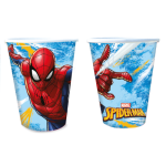 Vasos Spiderman x8 con diseño oficial para cumpleaños