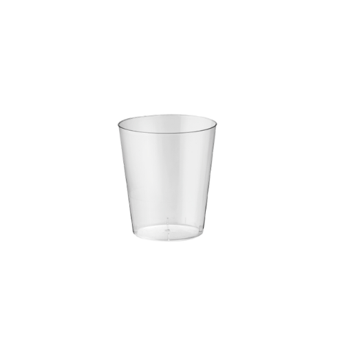 vasos Darnel Murano 1.5oz transparentes en pack de 25 unidades