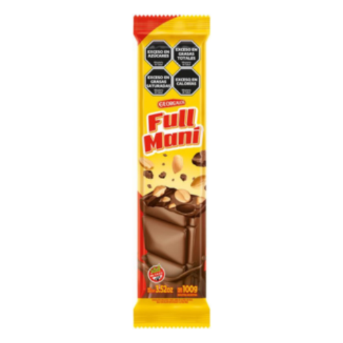 chocolate georgalos full maní 100gr barra