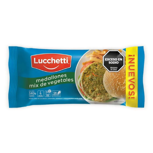 medallón vegetal con mix de vegetales