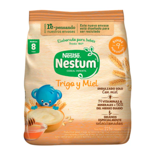 Nestum Trigo y Miel 225g cereal infantil fortificado
