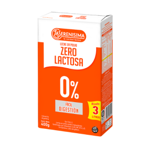 leche en polvo zero lactosa 400g La Serenísima