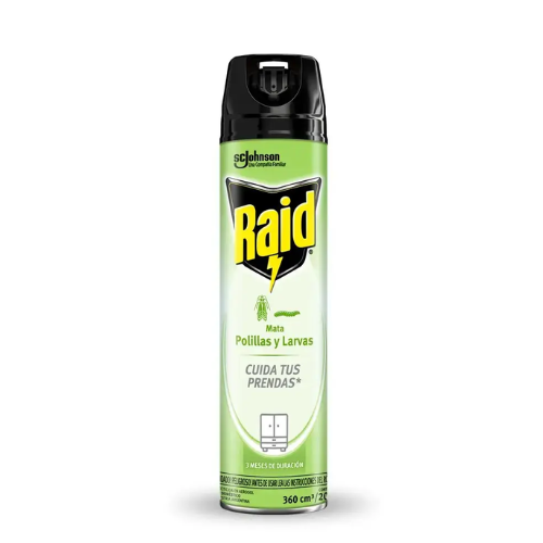 raid mata polilla Raid Antipolillas Aerosol 360cc para ropa y ambientes