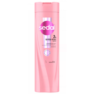 Sedal Shampoo Luminous UV 340ml frasco rosa cuidado capilar