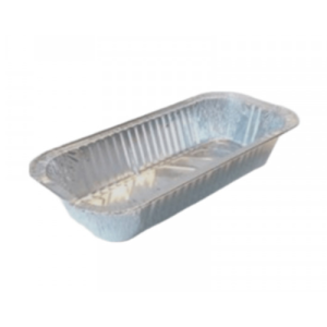 Budinera de aluminio D-11 1 kg rectangular descartable.