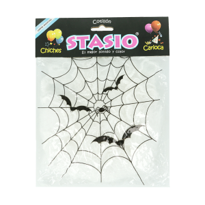 Tela con arañas para Halloween STASIO para decoración