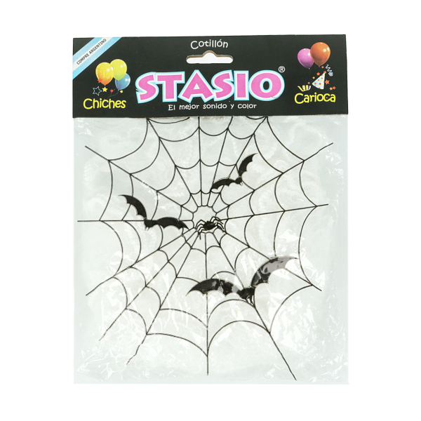 Tela con arañas para Halloween STASIO para decoración