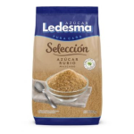 Paquete de Azúcar Mascabo Rubio Ledesma 800g en bolsa azul y marrón
