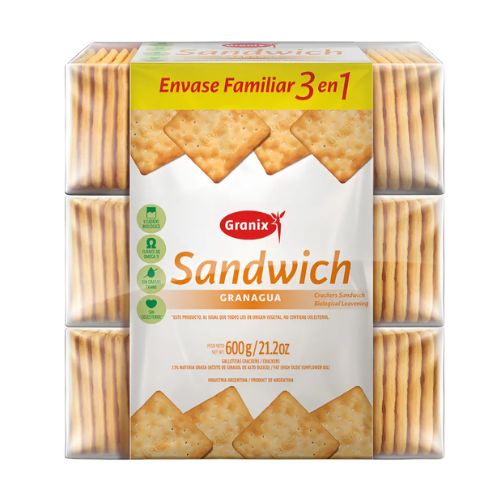 galletas Granix Sandwich Granagua 600gr