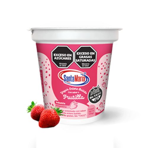 yogurt frutilla Santa María 125g