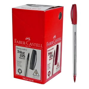 bolígrafo Trilux rojo x50 Faber Castell