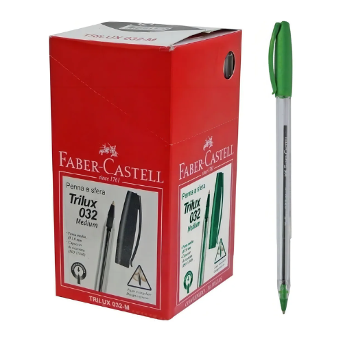 bolígrafo Trilux verde x50 Faber Castell