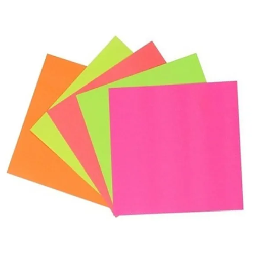 papel glacé fluo Luma 5 hojas colores surtidos